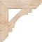 Ekena Millwork Merced Slat Smooth Bracket w/ Offset Brace, Douglas Fir, 7 1/2"W x 28"D x 28"H BKT0806X28X28MRC06SDF - alternate 4